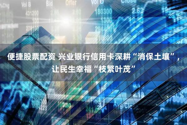 便捷股票配资 兴业银行信用卡深耕“消保土壤”，让民生幸福“枝繁叶茂”